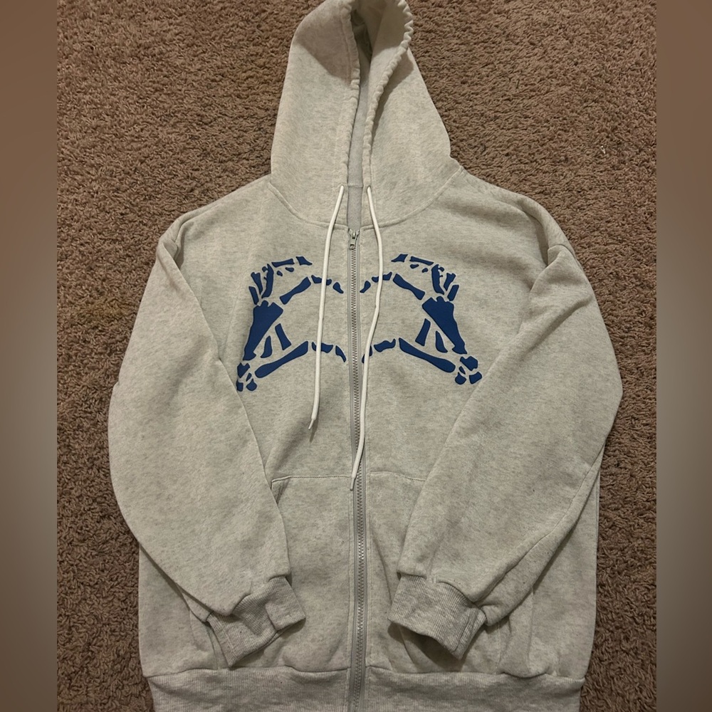Skeleton Heart Hands Zip up